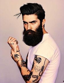 络腮胡子图片,男性魅力的独特象征